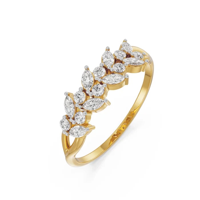 leafy-lab-grown-diamond-band
